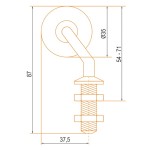 Bile de transfer din cauciuc KS-35 GP